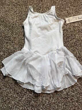 Girls White Ballet Tulle Tutu Dress - NWT
